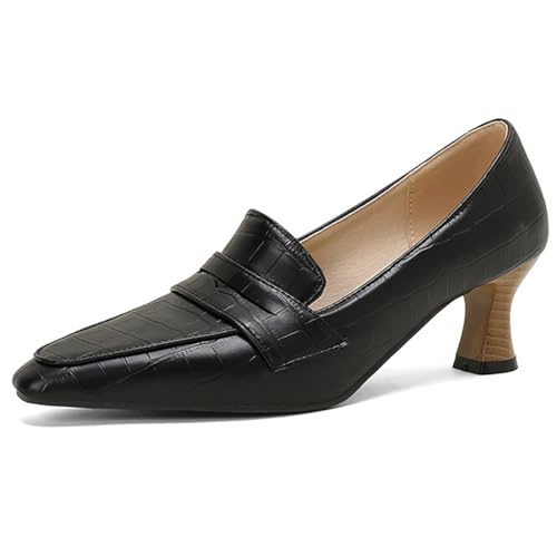 Mocassins femme effet croco parfaits pour un style preppy au bureau