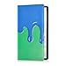 Amooorous Fashion Street Graffiti Painting Blue Green Leather Car Registration and Insurance Card Holder Prefect Car Essentials Wallet for Cards, Essential Document Driver License