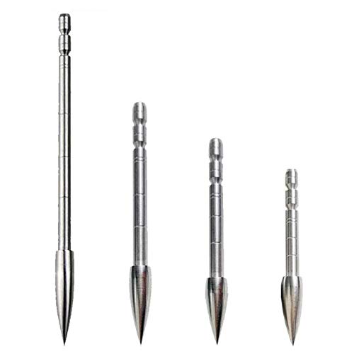 Milaem 200 Grain Punta de Flecha de Metal insertarse en una Ranura del astil de Flechas de ID 4.2mm (Paquete de 12) Cover