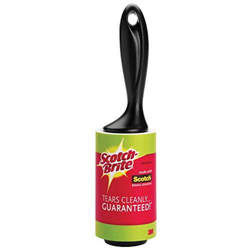 Scotch-Brite Lint Roller, Made with Scotch Brand Adhesive, Tears Cleanly… Guaranteed, 4 Rollers