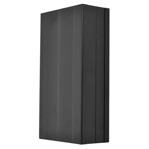 Caja de aleación de aluminio robusta 55x106x200mm texturizada negra 2