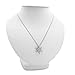 Amanda Rose Collection Austrian Crystal Snowflake Pendant-Necklace Crafted in Sterling Silver on a Sterling SIlver Chain