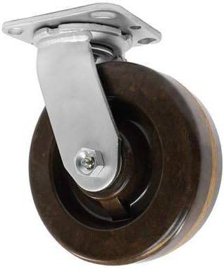 CasterHQ- 6" X 2" HIGH TEMPERATURE PHENOLIC WHEEL SWIVEL CASTER - 900 LBS CAPACITY
