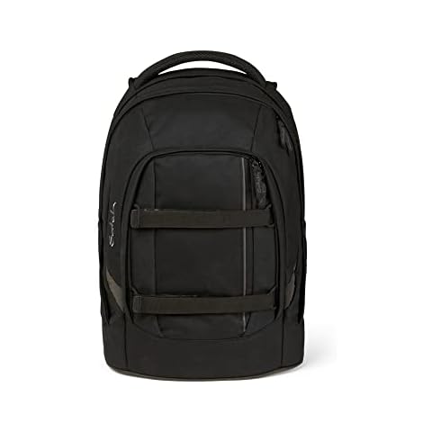 satch pack Schulrucksack ab 5. Klasse ergonomisch 30L Stauraum standfest Organisationstalent Blackjack - Schwarz Cover