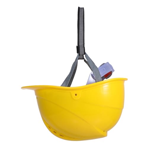 Casque de sécurité jaune confortable contre les chocs de chantier hommes