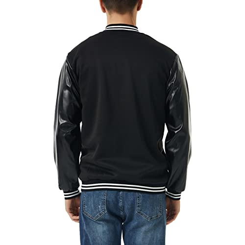 Yuji Itadori Mens Varsity Jacket Leather Sleeve Baseball Letterman Bomber Jacket Coat Casual Clothing S-XXL2