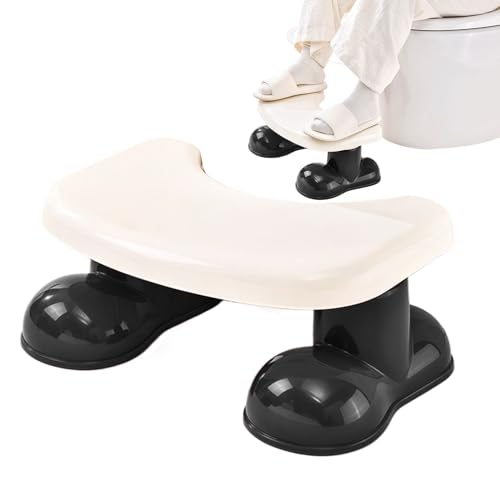Hiemible Taburete para Pies De Baño para Adultos - Taburete para Postura Natural al Evacuar,Banqueta Antideslizante Soporte para Cuclillas Entrenamiento Infantil Y Adultos Mayor Hogar Y Exteriores