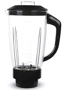 MasterClass Sanyo Classic Mixer Juicer Jar Milkshake jar ABS Plastic, 1500 ML,MGF Black