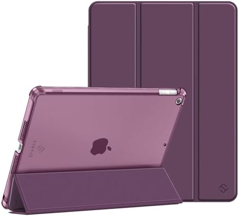 Fintie Hülle für iPad 9./8./7. Generation 10.2 Zoll (Modell 2021/2020/2019) | ultradünne leichte Schutzhülle mit Stifthalter, transparenter Rückseite Case Cover, Auto Schlaf/Wach F