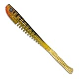 Monkey Lures Hairy Lui - 14 cm & 20 cm Gummifisch - No Action Shad, Zander Gummifisch, Barsch Gummifisch, Dropshot Köder, Gummiköder, Softbait - Perchzilla - leicht UV aktiv, 20 cm - 2 Stück