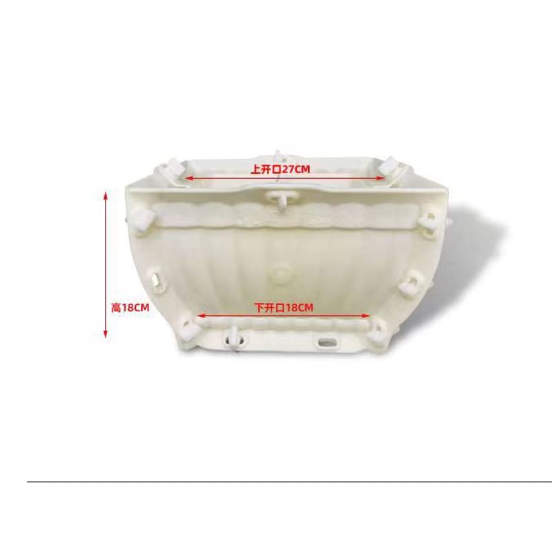 Nuovo stampo per vaso di fiori in cemento modello onda quadrato piccolo modello bonsai fatto in casa stampo in plastica creativa in stile europeo