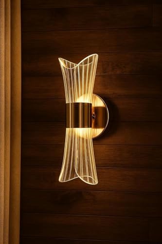 Image of Modern LED Wall Light for Home Decor - Stylish Decorative Lamp for Living Room, Bedroom, Hallway, Warm Ambient Lighting (Modern)