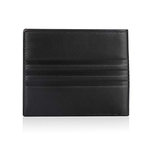 Image of Police Branded Wallet for Men Leather Original | Premium Slim Zip Wallet for Men Stylish Money Bifold Genuine Leather Gents Purse with 10 Card Slots with - Black