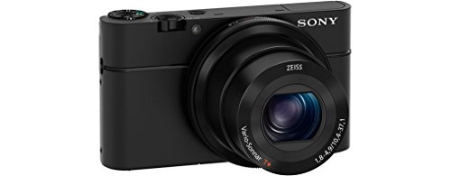 Sony RX100 Premium Kompakt Digitalkamera (20 MP, 7,6 cm (3 Zoll) Display, 1 Zoll Sensor, 28-100 mm F1.8-4.9 Zeiss Objektiv, 3,6x opt. Zoom) (DSC-RX100) schwarz