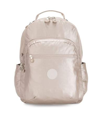 Kipling SEOUL Großer Rucksack, Metallic Glow (Silber)