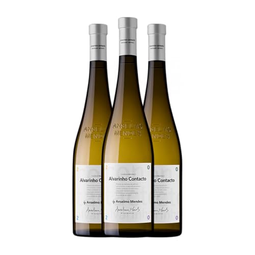 Anselmo Mendes Contacto Alvarinho Albariño Vinho Verde 75 cl Vino blanco (Caja de 3 Botellas de 75 cl)
