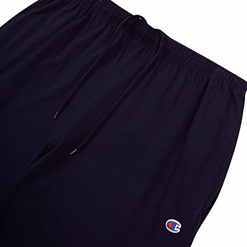 Image of Champion Mens Big and Tall Open Bottom Lounge Pants, Lightweight Jersey Sweatpants