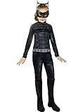 🔵 El disfraz más original y divertido: ¿Te gustan más los superhéroes o los villanos?. DISFRAZ DE CATWOMAN para niña para convertirte en el superhéroe o villano de Marvel o DC Comics que siempre has querido. Disfraz color Negro. Have fun!