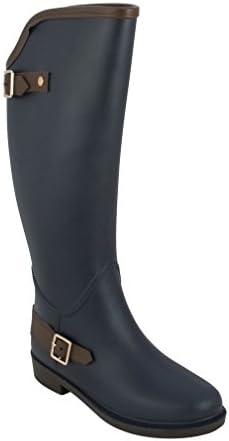 Modern Rush Clair Womens Mid Calf Knee High Rain Boot