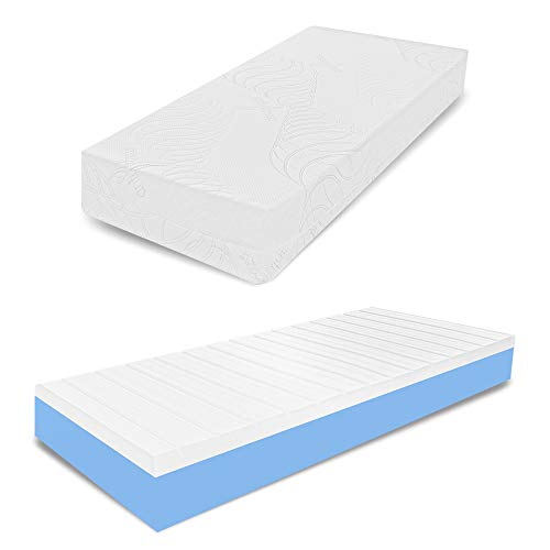 miasuite i sogni italiani Matelas Simple en Mousse à mémoire de Forme, Tissu Anti-Stress, régénérant, Dispositif médical, 80 x 195 x 20 cm