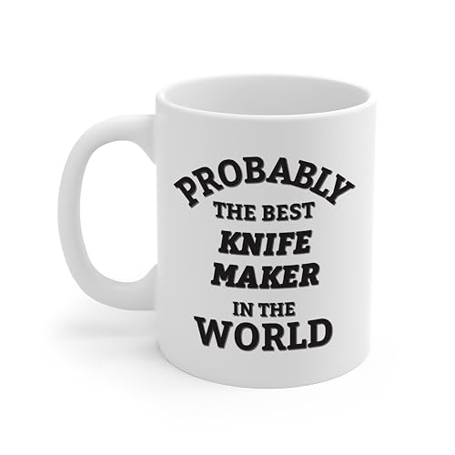 DesiDD Probably the Best Knife Maker in the World Mug - Funny Gifts for Coworker Staff Employee Boss Manager - Appreciation