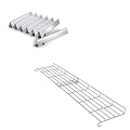 QuliMetal SUS304 17 Inch Flavorizer Bars and Stainless Steel Grill Warming Rack for Weber GS4 Genesis II E-410, E-415, E-435