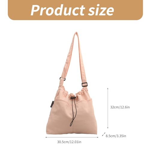 Womens Nylon Crossbody Bag Medieval Shoulder Bag Large Capacity Messengers Bag Student School Bag for Shopping Travel Fashionable cloth bag work shoulder bag large capacity tote bag class co3