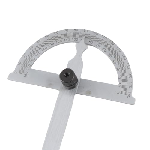 Zunate Winkelmesser, Geschmiedeter Kohlenstoffstahl, 0-180 Grad, 80 x 120 mm, Verchromt, Armwinkel-Markierungssuche