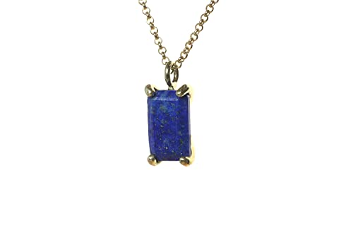 Collier en Forme de Rectangle Anémone fini les bijoux ternes avec ce Lapis Lazuli éclatant