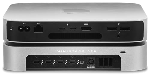 OWC 28TB (20TB HDD 7200 RPM, 8TB NVMe m.2 SSD) miniStack STX Stackable Storage and Thunderbolt Hub Xpansion Solution - Image 5
