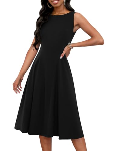 FANDEE Women's Sleeveless Cocktail Dress Vintage A Line Fit and F...