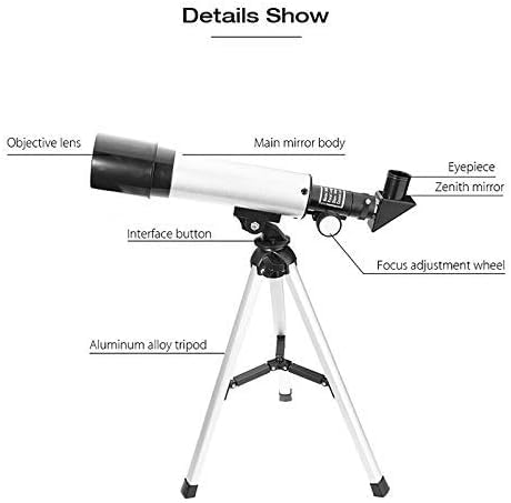 Telescopio Astronómico Refractor YANYO 360/50mm con Trípode miniatura 2