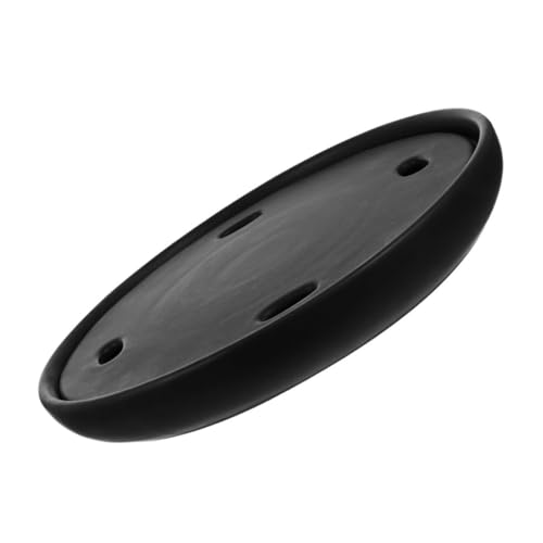 Plato moderno para sushi de melamina negro de 27.2 cm miniatura 1