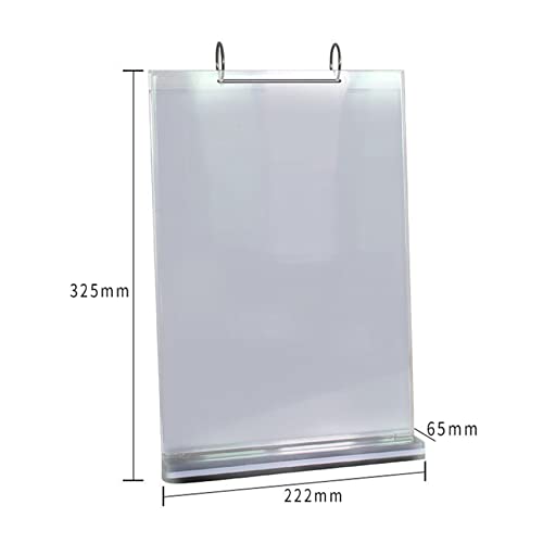 Support multi-pages A4 en acrylique transparent haut de gamme