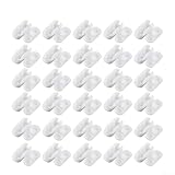Clip di collegamento per catena per veneziane, colore bianco, per catene a sfera da 4,5 mm, compatibili con tende verticali e a rullo (30 pezzi)