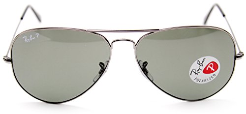 Ray-Ban RB3025 004/58 62mm Sunglasses Gunmetal/Crystal Green Polarized Lens.2