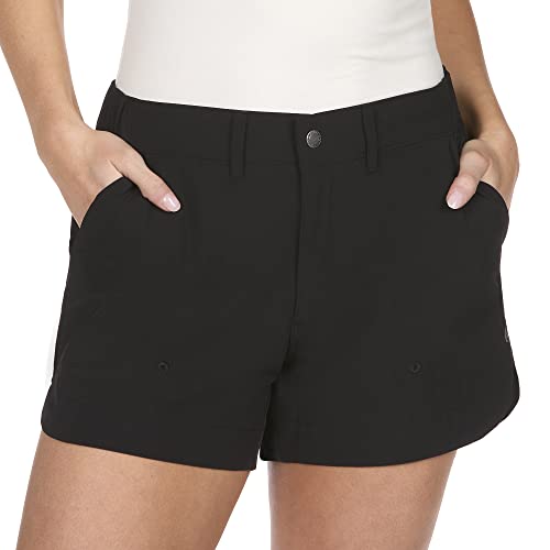 The American Outdoorsman Curved Hem 4" Shorts for Women, Perfect for Hiking, Walking, Outdoor Activities2