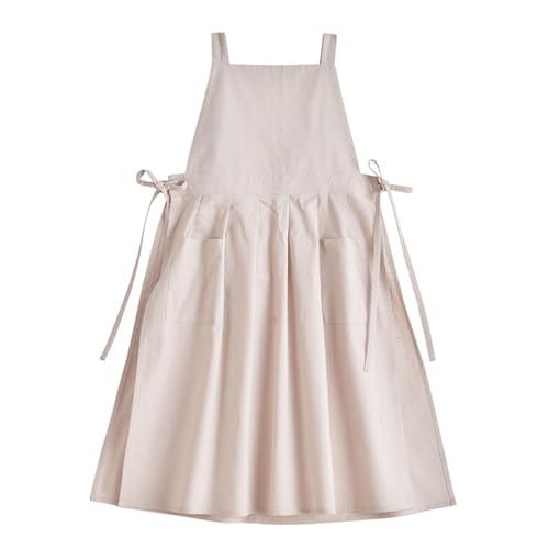 Robe tablier vintage en coton Pinalpree avec poches pour cuisine et jardin
