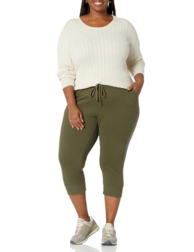 Amazon Essentials Damen Leichter Langarm-Pullover Mit Rundhalsausschnitt Mit Zopfmuster (Erhältlich In Übergröße), Haferbeige Meliert, M