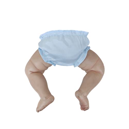 Vestido + Calcinha de Princesas Para Bebê Reborn Roupas de Bonecas Azulzinho