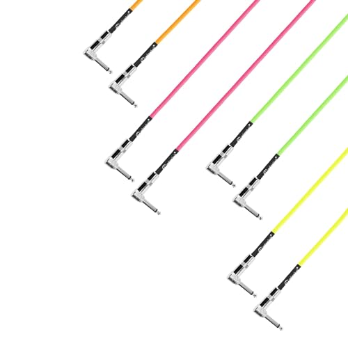 Adam Hall Cables 4 STAR IRR 0030 NEO SET Pedalboard Patch Cable, Colourful, 0.3 m
