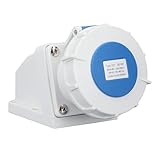 Fafeicy Caja de Distribución Industrial Impermeable, IP67, 32A, 2 Polos + Tierra, Material ABS, 220-250V, Montaje en Superficie