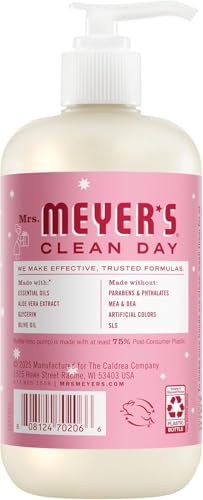 Image of Mrs. MEYER'S CLEAN DAY Peppermint Liquid Hand Soap Peppermint, 12.5 Fl Oz (Pack of 4)