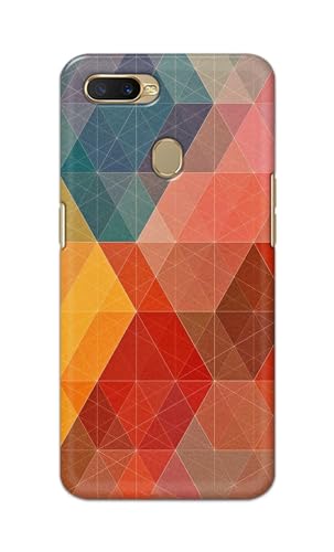 Image of Printed Hard Back Cover Case for Oppo A7 | Oppo A5s | Oppo A12 | Oppo A11k | Oppo A12s Back Cover (Crumpled Design) -1111