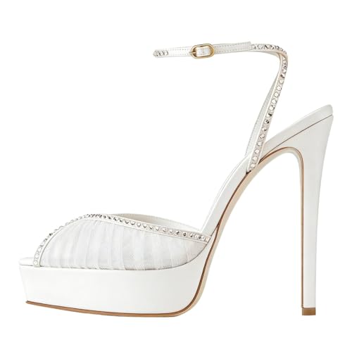 Escarpins stiletto en tulle pour demoiselle d'honneur et dîner formel