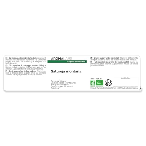 Miniatura 2 de Bio - Aceite Esencial Ajedrea - 10ml - 100 Puro, Natural, Quimiotipado Y Certificado Ab - Aroma Labs Marca Francesa