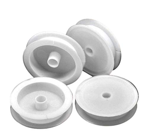 PEPPERLONELY Brand 20PC Empty Plastic Spools for Beading Wire Thread String 2-6/8 Inch