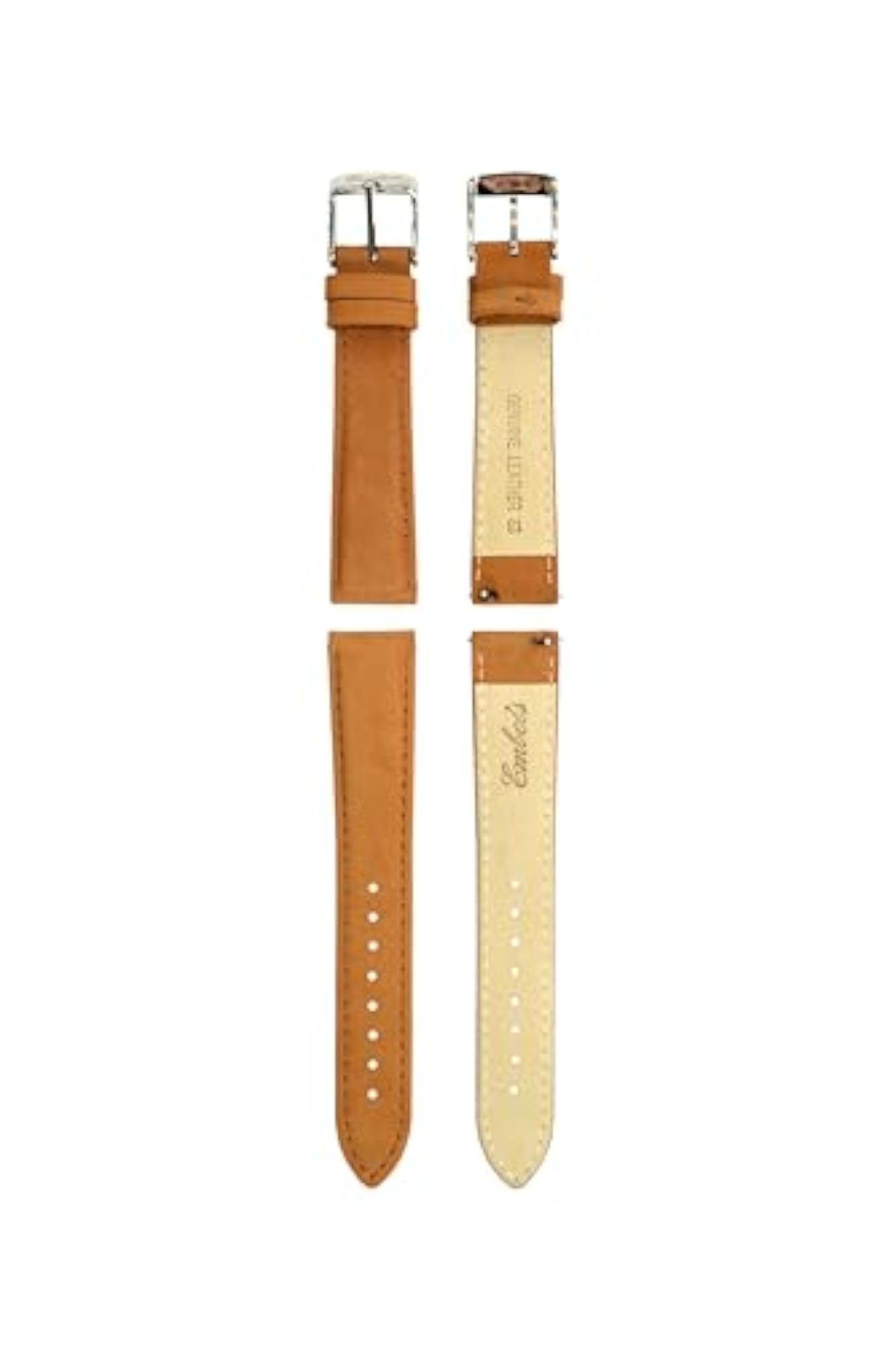 Genuine Leather Watch Strap 18mm with SS Buckle