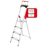 Hailo – Hailo L85 ComfortLine Alu-Sicherheits-Stehleiter - 4 XXL-Stu