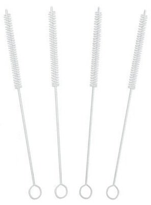 4pc 12-inch X 3/8-inch Nylon Straw Brushes